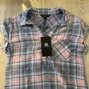 Rock And  Republic  Women's  XS Midi Dress Short Sleeve‎ Pink NWT